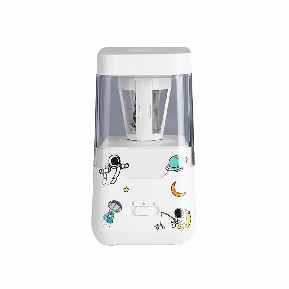 Temperamatite Elettrico temperamatite, Carino, Interessante, Creativo Temperino,USB, può Essere Usato per Size 2 / Matita, Ufficio/Scuola Portatile e Sicuro (Color : White)
