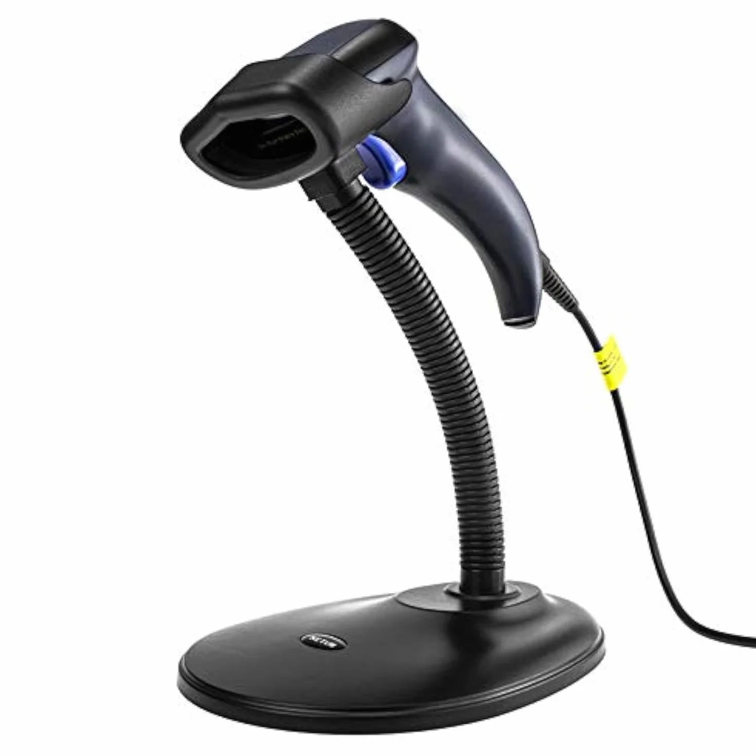 NETUM Lettore per codici a barre con supporto - 2D, QR, PDF417, lettore automatico e omnidirezionale, con cavo USB NT-W9