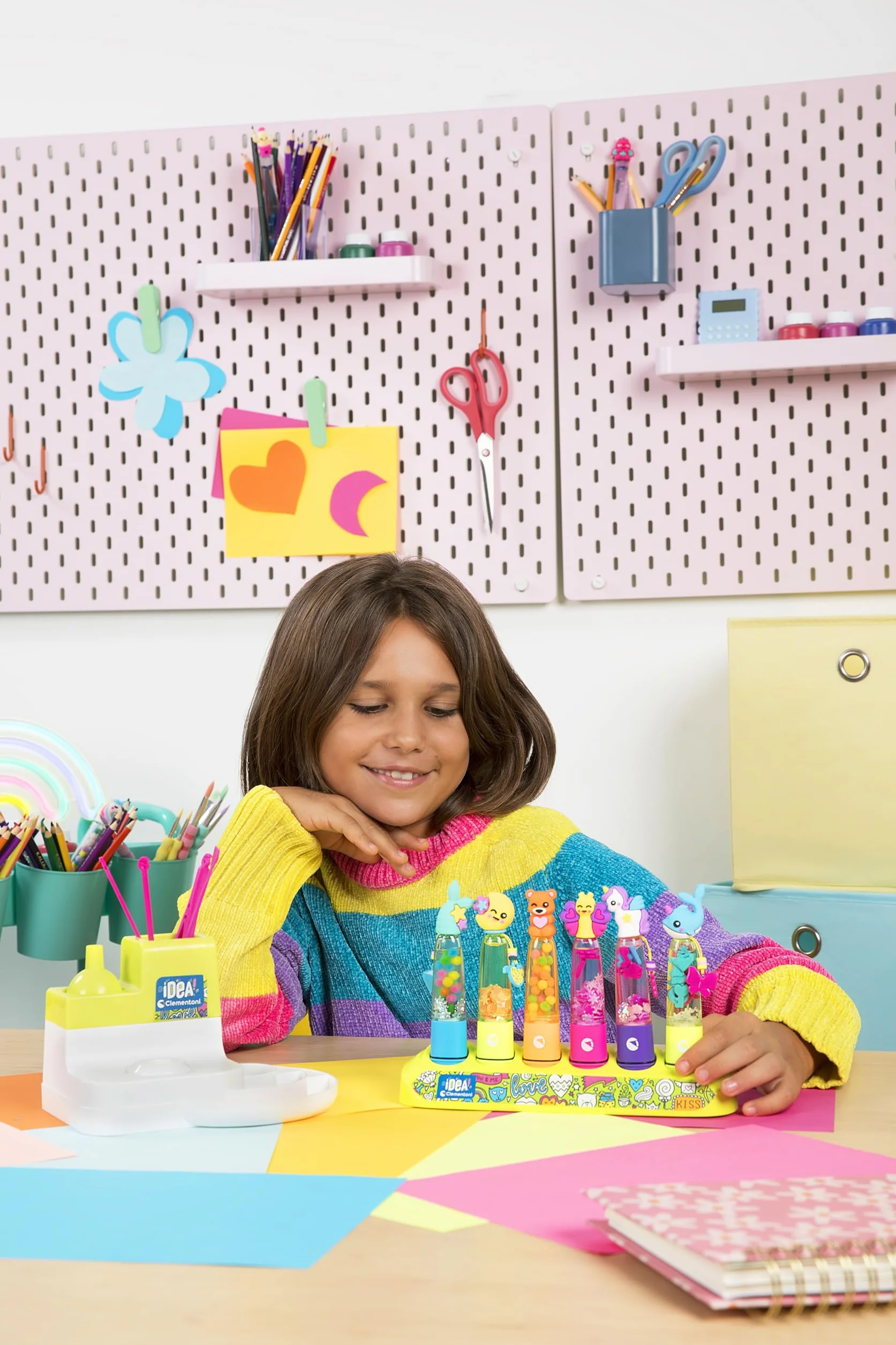 Clementoni Laboratorio Evidenziatori Personalizzati Kit Creativo Bambini 6+ Anni 50+ Accessori 6 Evidenziatori Made in Italy