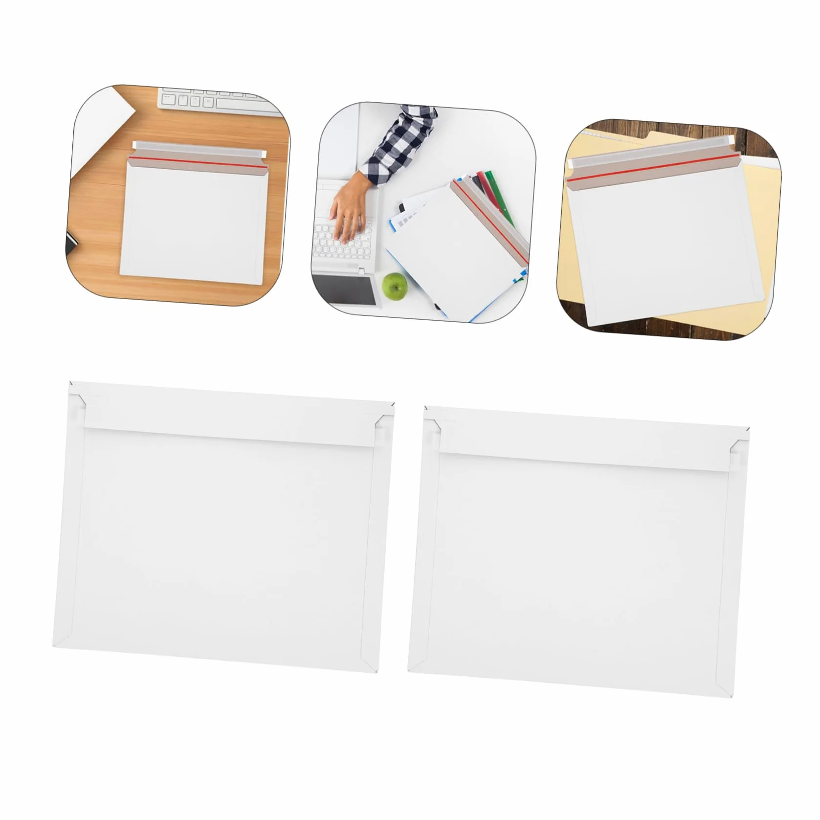 SHINEOFI 20pezzi Buste Postali Rigide Piatte Patta Autosigillante Per Spedizione Di Documenti Foto Stampe Artistiche e Piccoli Oggetti Impermeabili e Resistenti All Usura