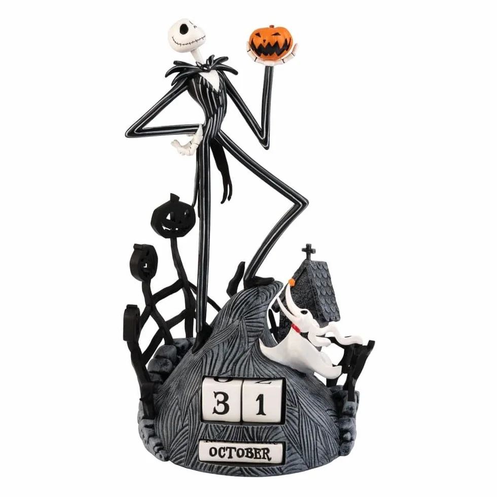 Grupo Erik Calendario Perpetuo The Nightmare Before Christmas Gadget 3D - Calendario da Tavolo Perpetuo per Bambini Jack Skeletron Natale | Decorazione da Scrivania per Fans 12 x 12 x 23 cm