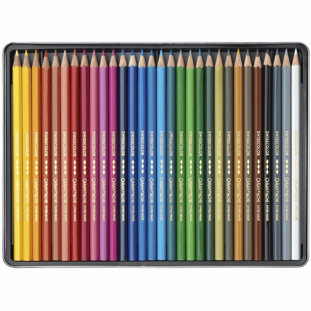 Swisscolor, 30 matite colorate resistenti all'acqua