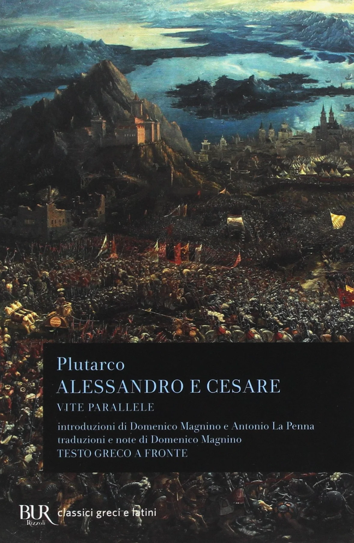Vite parallele Alessandro e Cesare testo greco a fronte