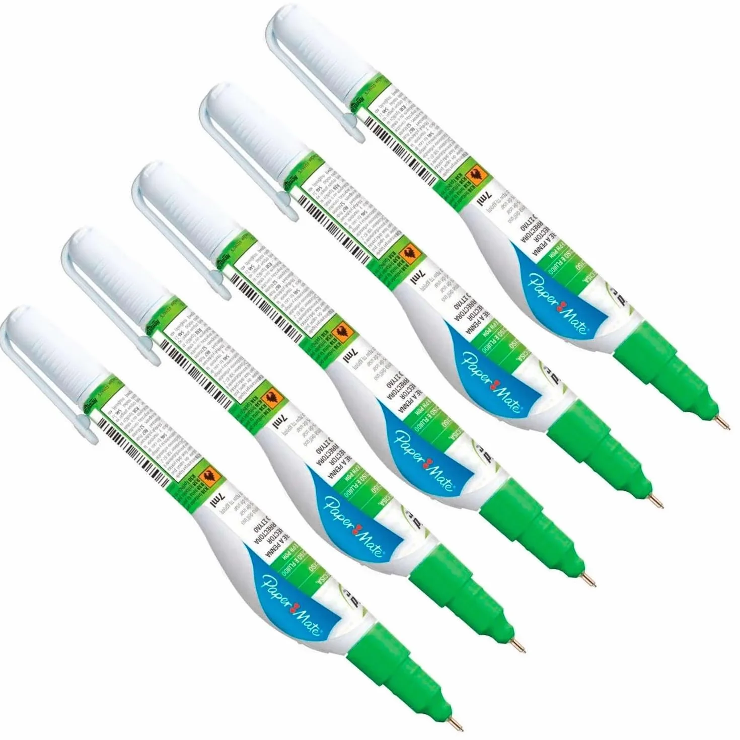 Paper Mate Correttore a Penna 7ml Confezione Da 5 Pezzi