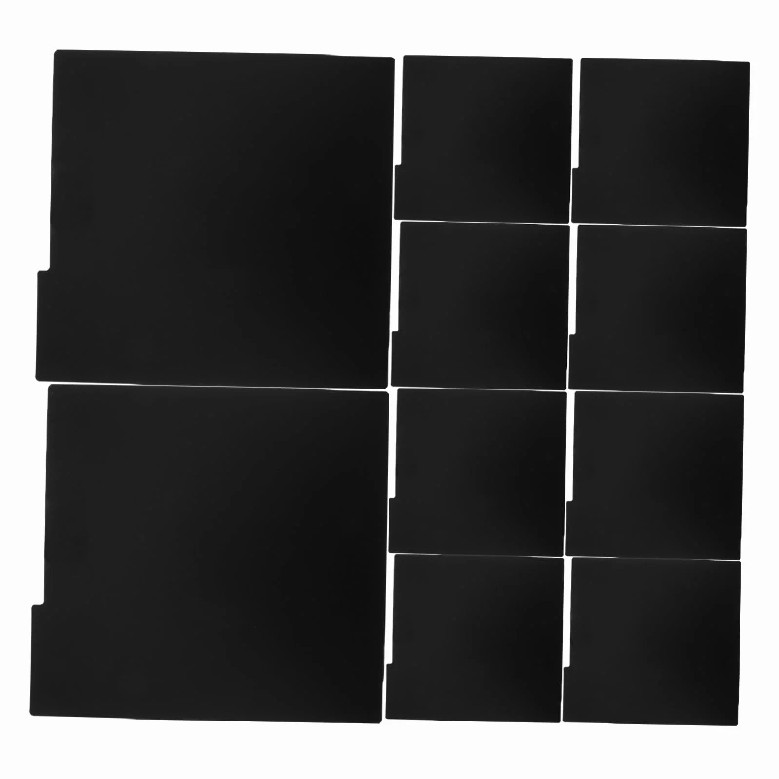 Hemobllo Divisori per Vinili in Pp Nero 15 Pezzi Resistenti alla Deformazione Design Creativo per Album e Dvd per Organizzazione e Conservazione Librerie