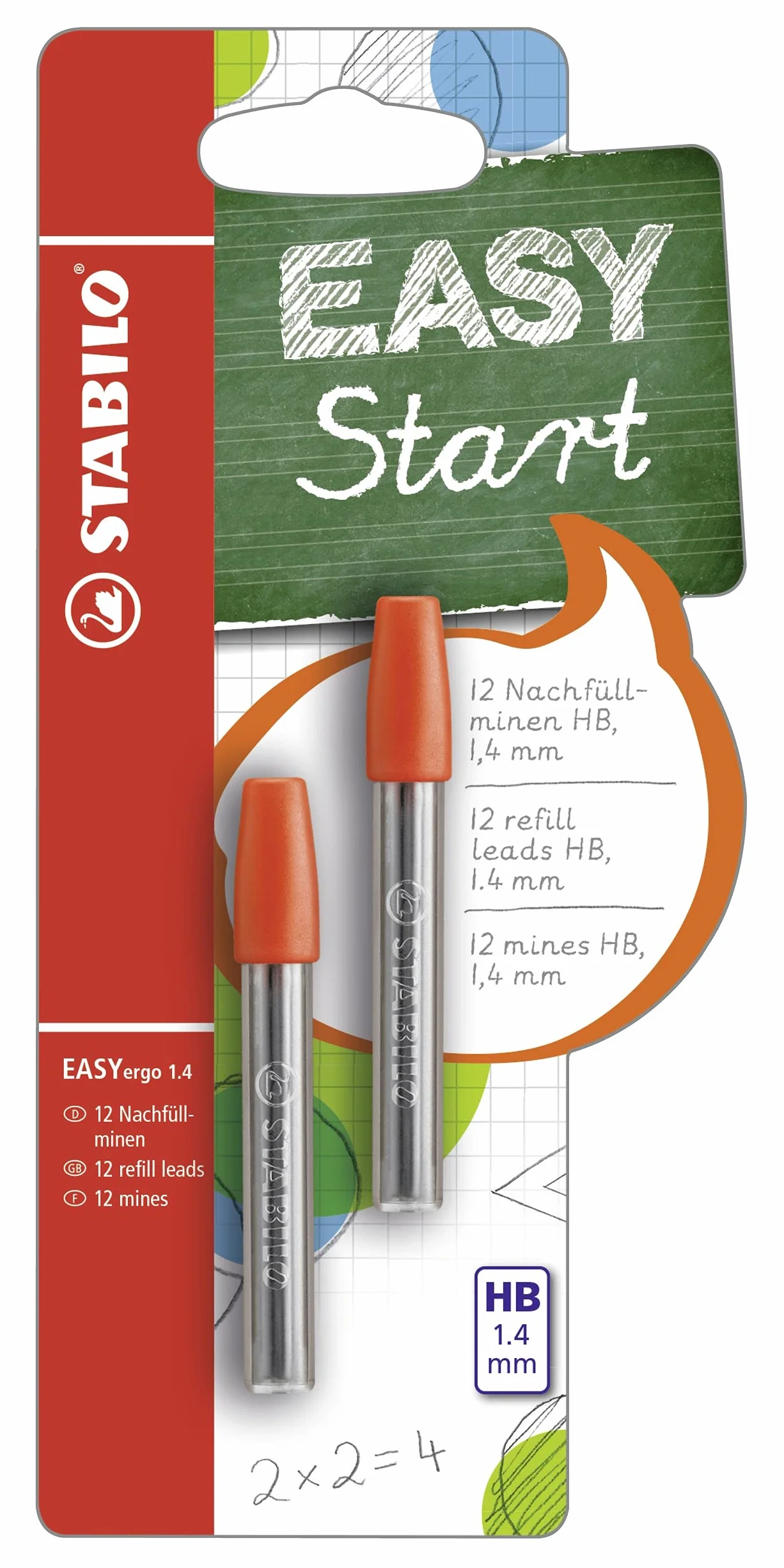 STABILO EASYergo 1.4 Mine per Matita Ergonomica Pack da 12