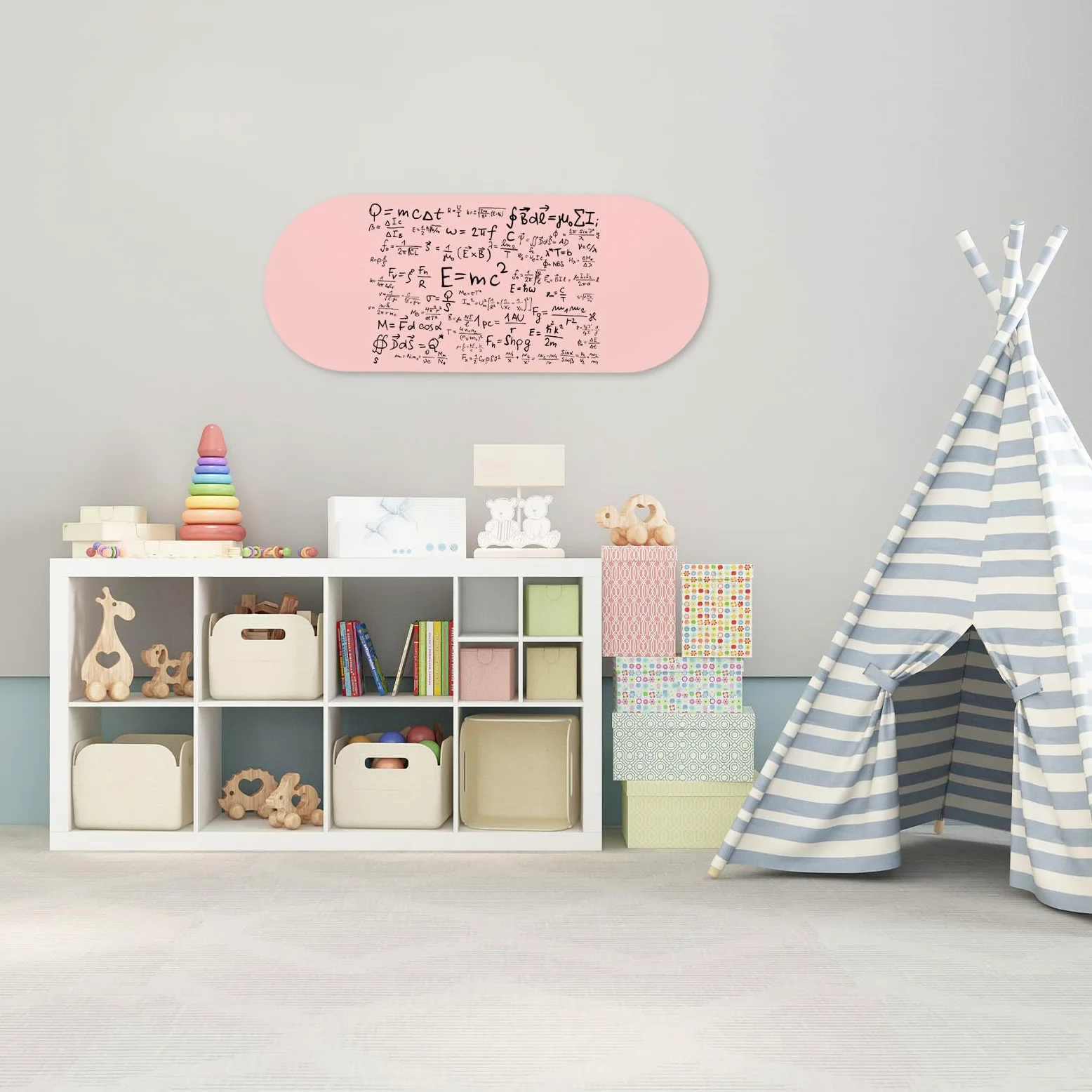 Lavagna Adesiva Ovale Rosa Cancellabile e Rimovibile da Muro | Schiuma Ferro Colla, Foglio Memo per Casa, Design Creativo Decorativo, Adesivo Forte