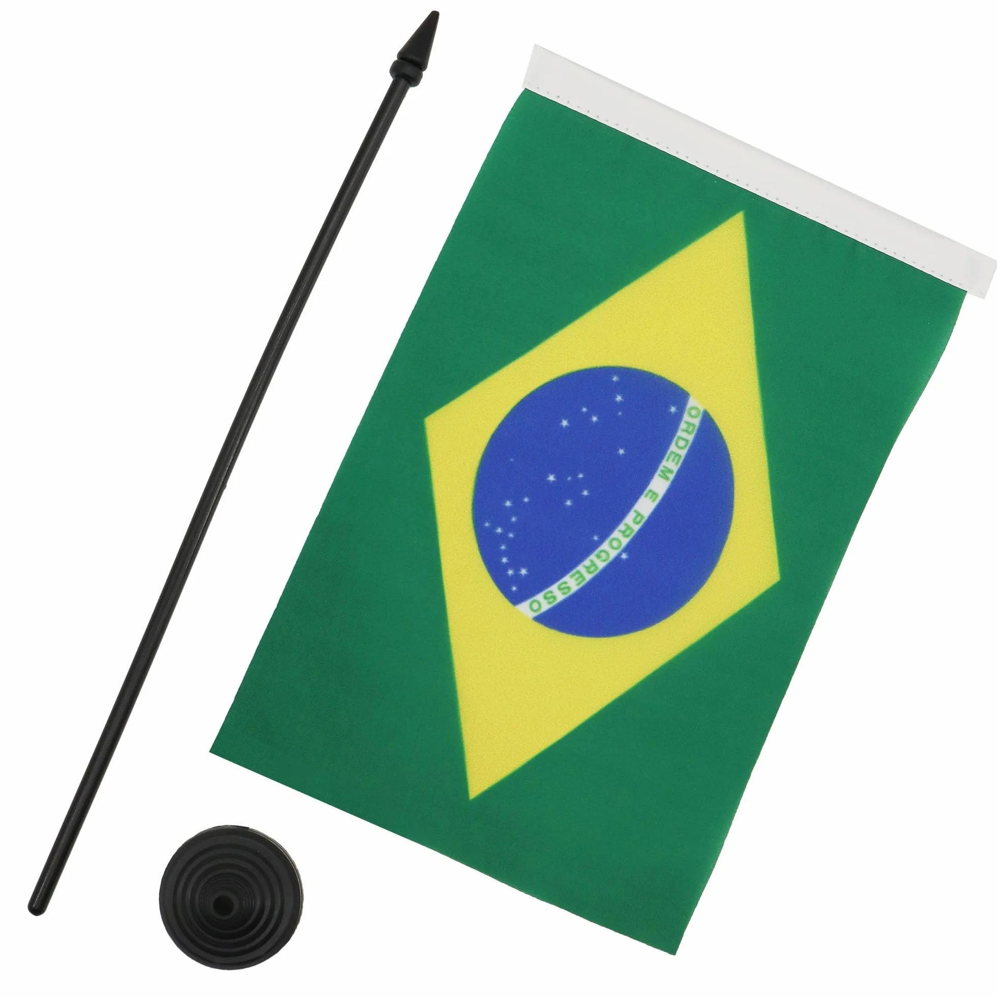 AZ FLAG Bandiera Da Tavolo Brasile 21x14 cm Piccola Bandierina Brasiliana