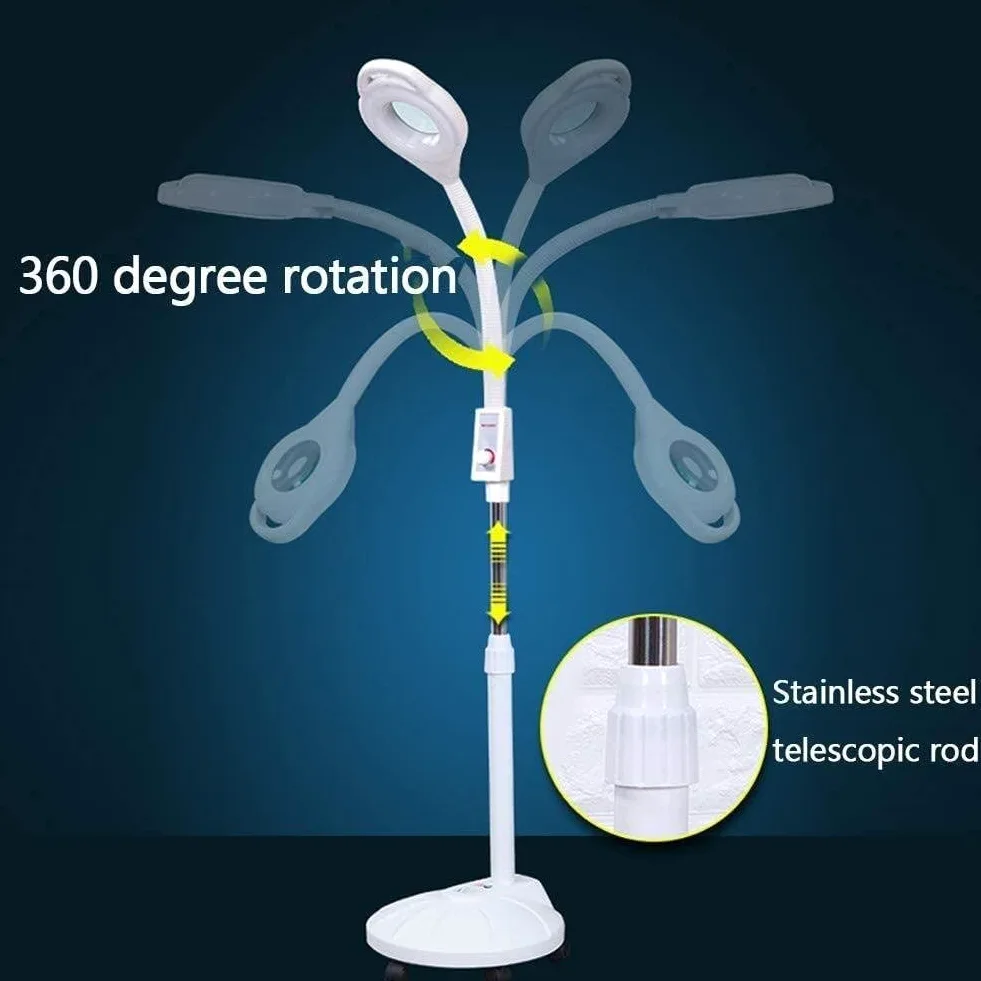 Lente D'Ingrandimento, Lampada D'Ingrandimento Per Schermo Led Ingrandimento 16 Volte 68W Senza Attenuazione Doppia Interfaccia Usb Con Memoria Su Disco Unghie Cosmetici Tatuaggi, Con Luce Led Doppia