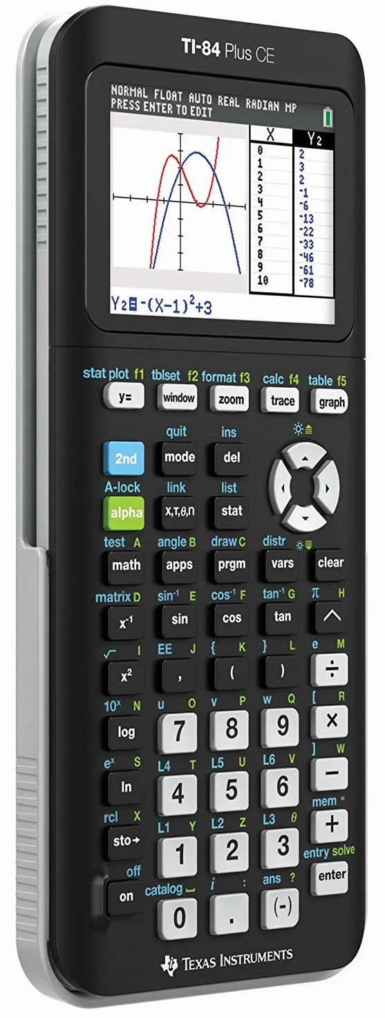 Texas Instruments TI-84 Plus - Calcolatrice grafica CE, colore nero