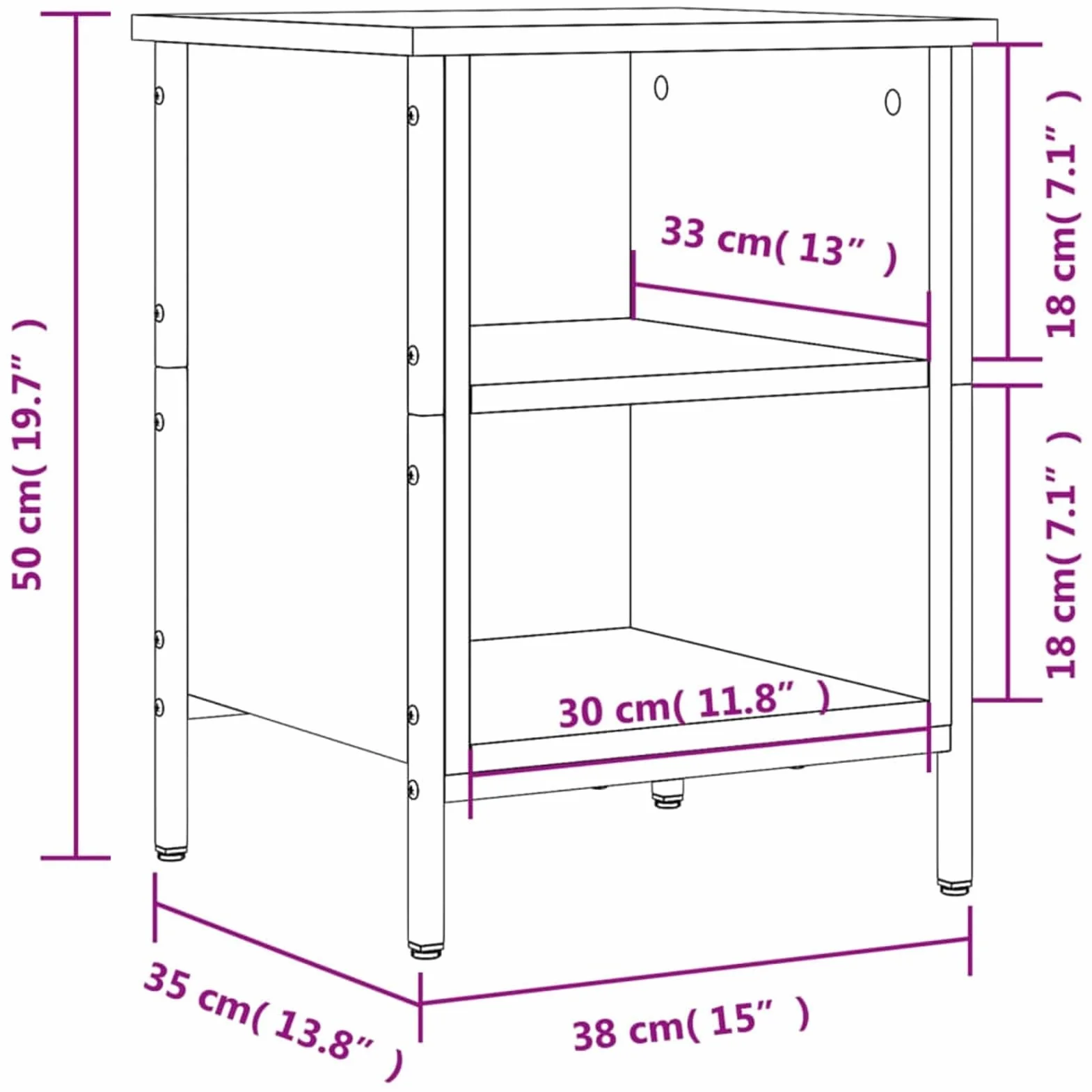 Rantry Scarpiera Nera 38x35x50 cm in Legno Multistrato, Scaffale Portascarpe Organizzatore per Scarpe Salvaspazio Stoccaggio Salva Spazio per Corridoio per Soggiorno Ufficio