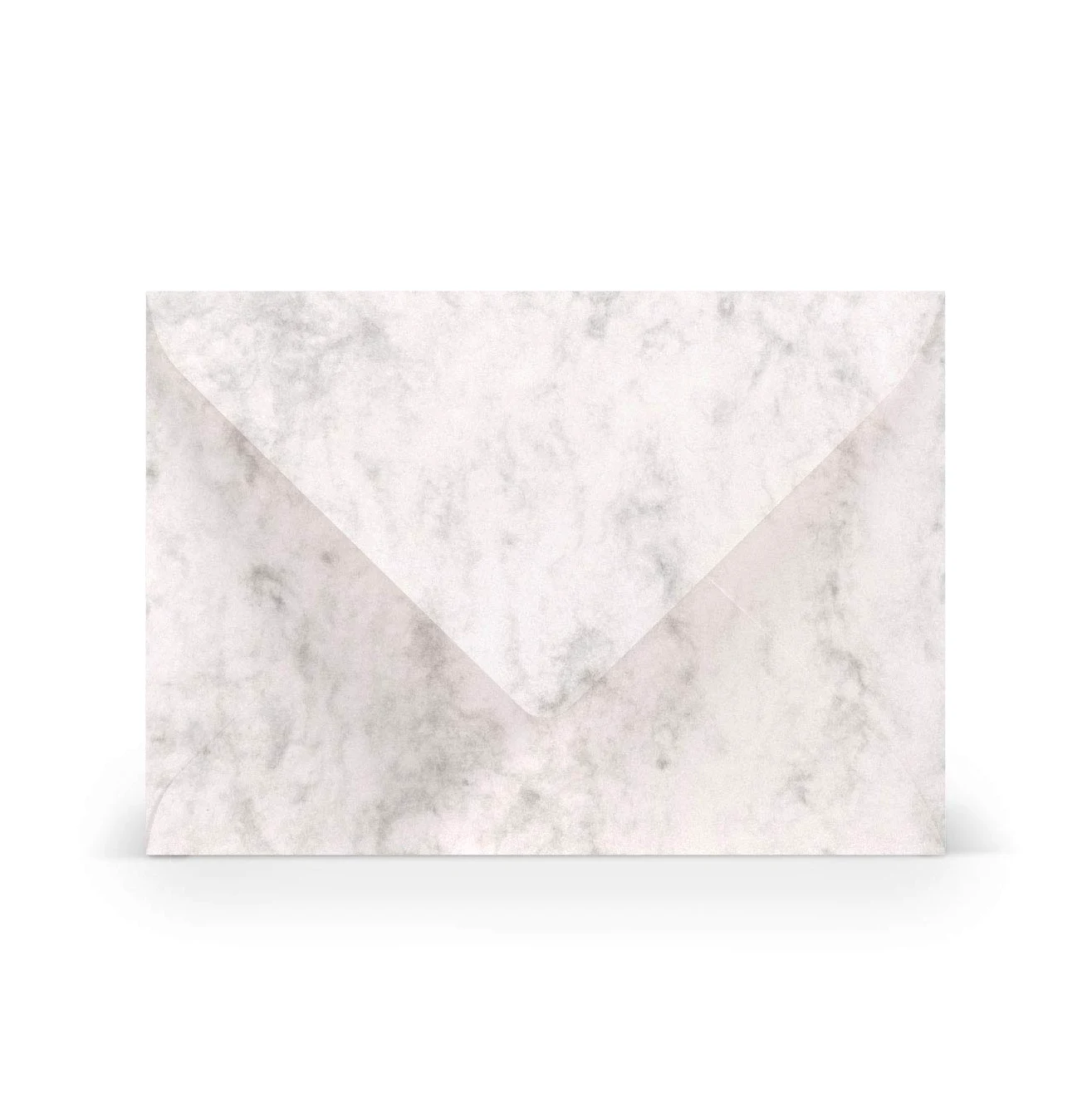PAPERADO Paper24 - 500 buste per lettere, 100 g/m², senza finestra, 11,4 x 16,2 cm, con lembo a punta da inumidire, colore: grigio marmo bianco