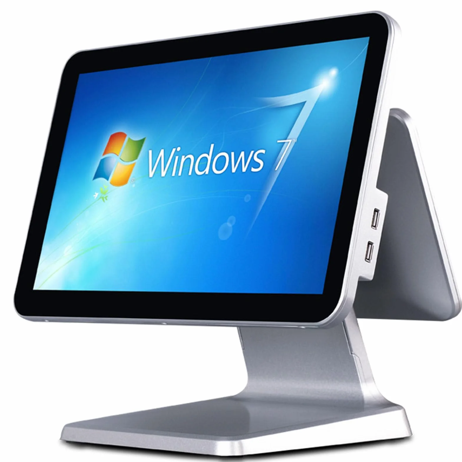 Registratore Cassa Negozio,Schermo Touch Pos e Display Cliente HD, 15,6 Pollici Registratore di Cassa per Minimarket,Centri Commerciali,Supermercati,Negozi Di Abbigliamento,Ristoranti,Caffè,White