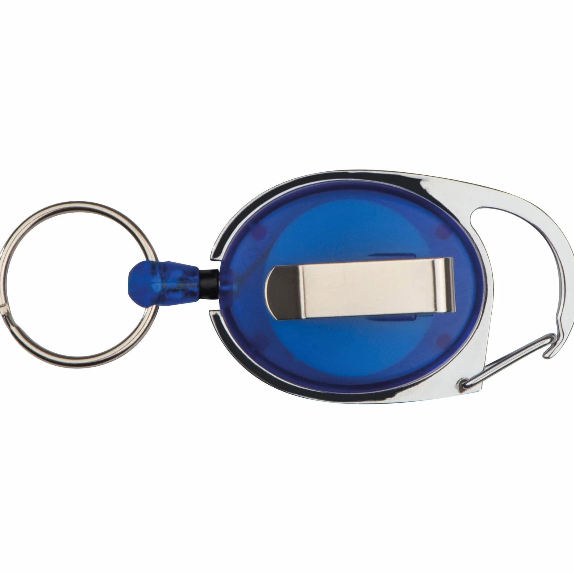 Porta Skipass Blu Trasparente con Portachiavi, Cartellino, Ausweisjojo, Yoyo 10-pc