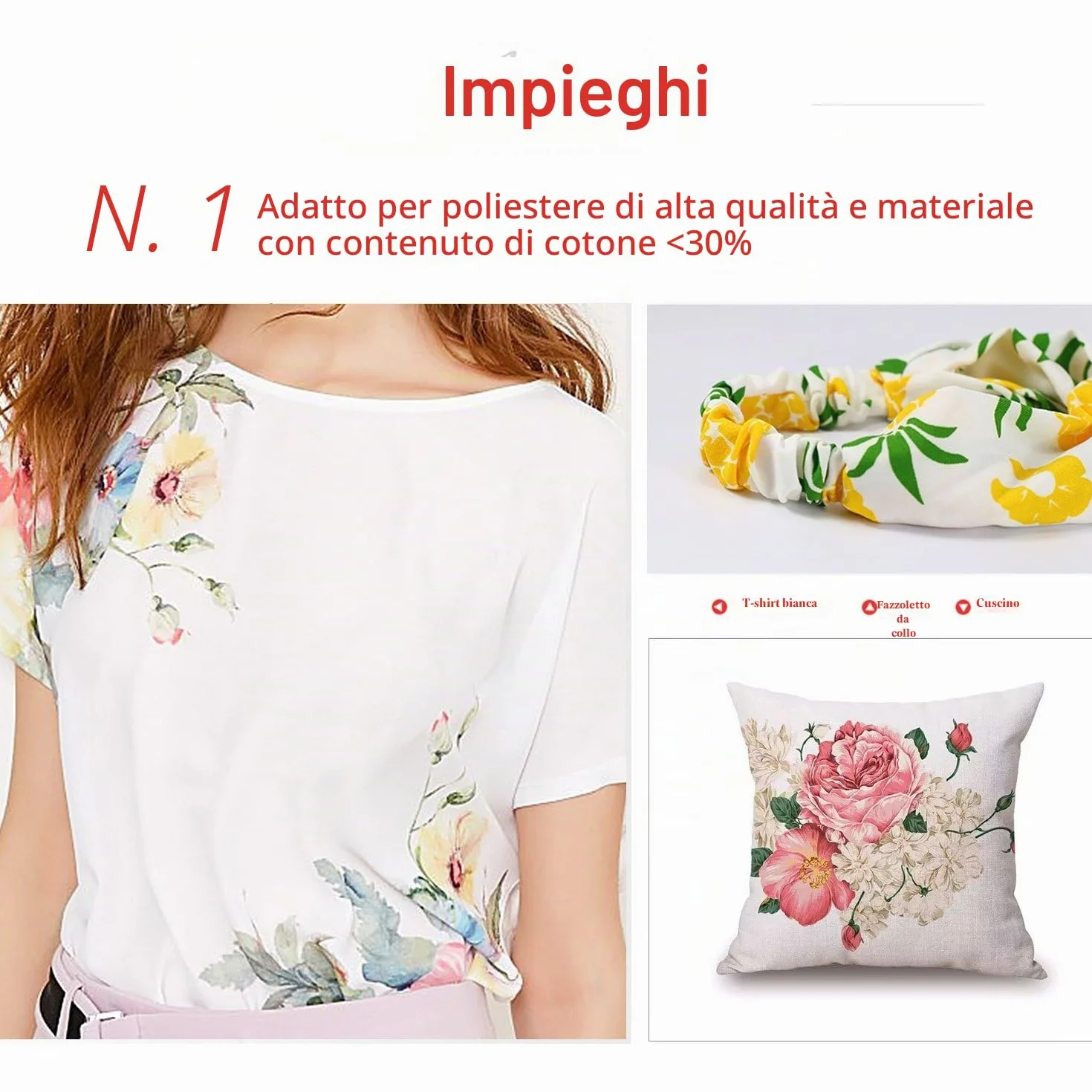 A-SUB Carta per sublimazione A4 210x297mm 100 fogli 120g/m²