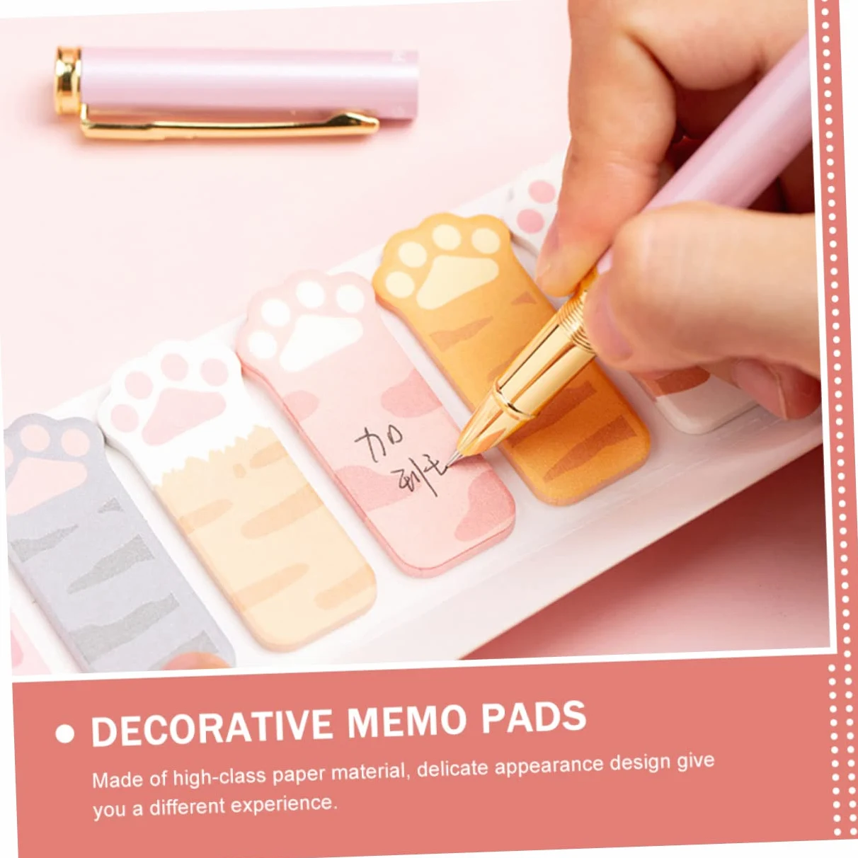 STOBOK 12pezzi Sticky Tabs Decorativi Forma Di Zampa Blocchetti Adesivi Autoadesivi Per Appunti e Segnapagina Perfetti Per Ufficio e Scuola