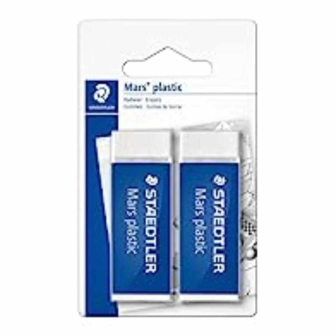 Staedtler Mars Plastic Gomme da Cancellare Set Cancelleria 2 Pezzi