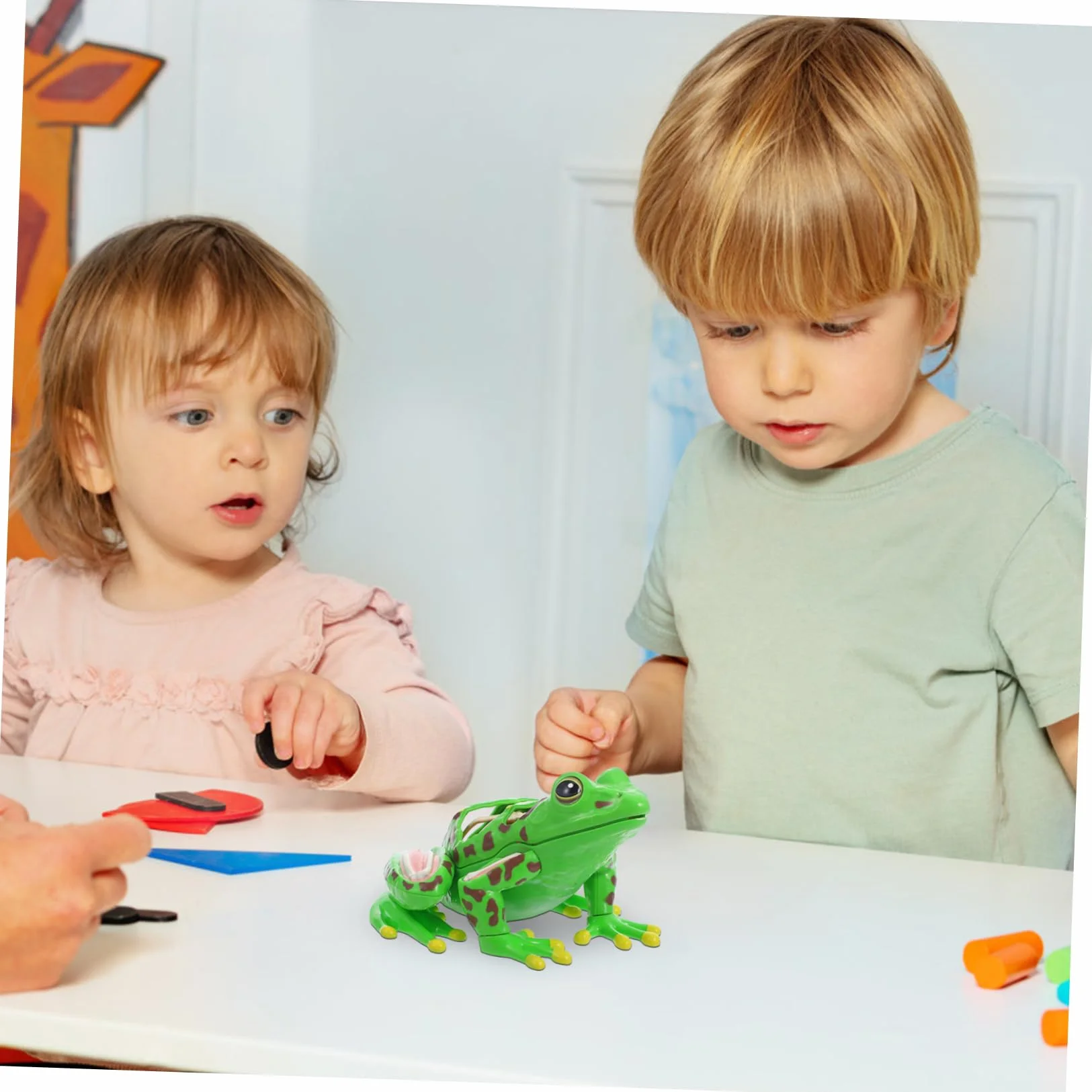 Amosfun Modello Anatomico Rana con Parti Staccabili per Dissezione Interattiva, Giocattolo Educativo Scientifico per Scuola e Casa, Sviluppo Pensiero Critico e Capacità Motorie Fini