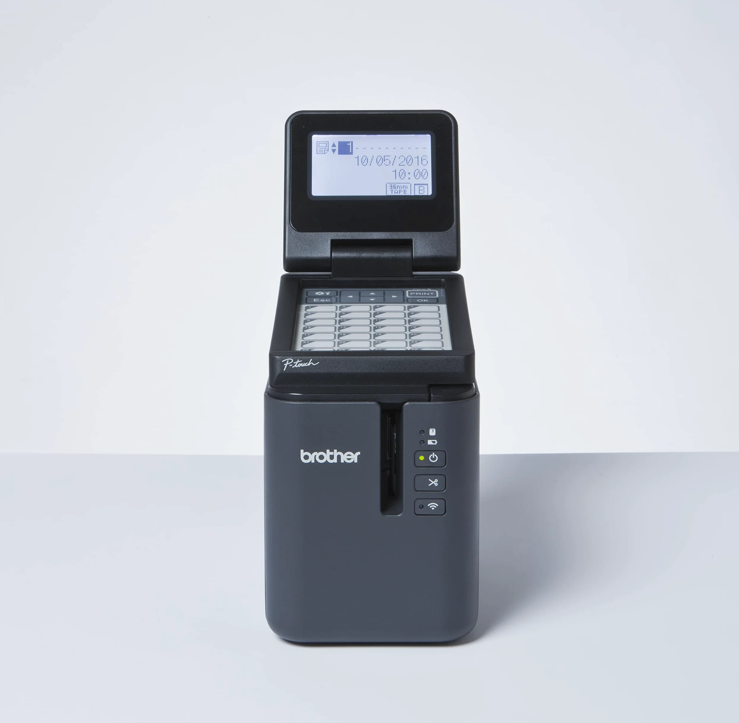 Brother PT-P900Wc | Stampante per etichette | Bianco e nero | Trasferimento termico | WiFi e USB, Compact