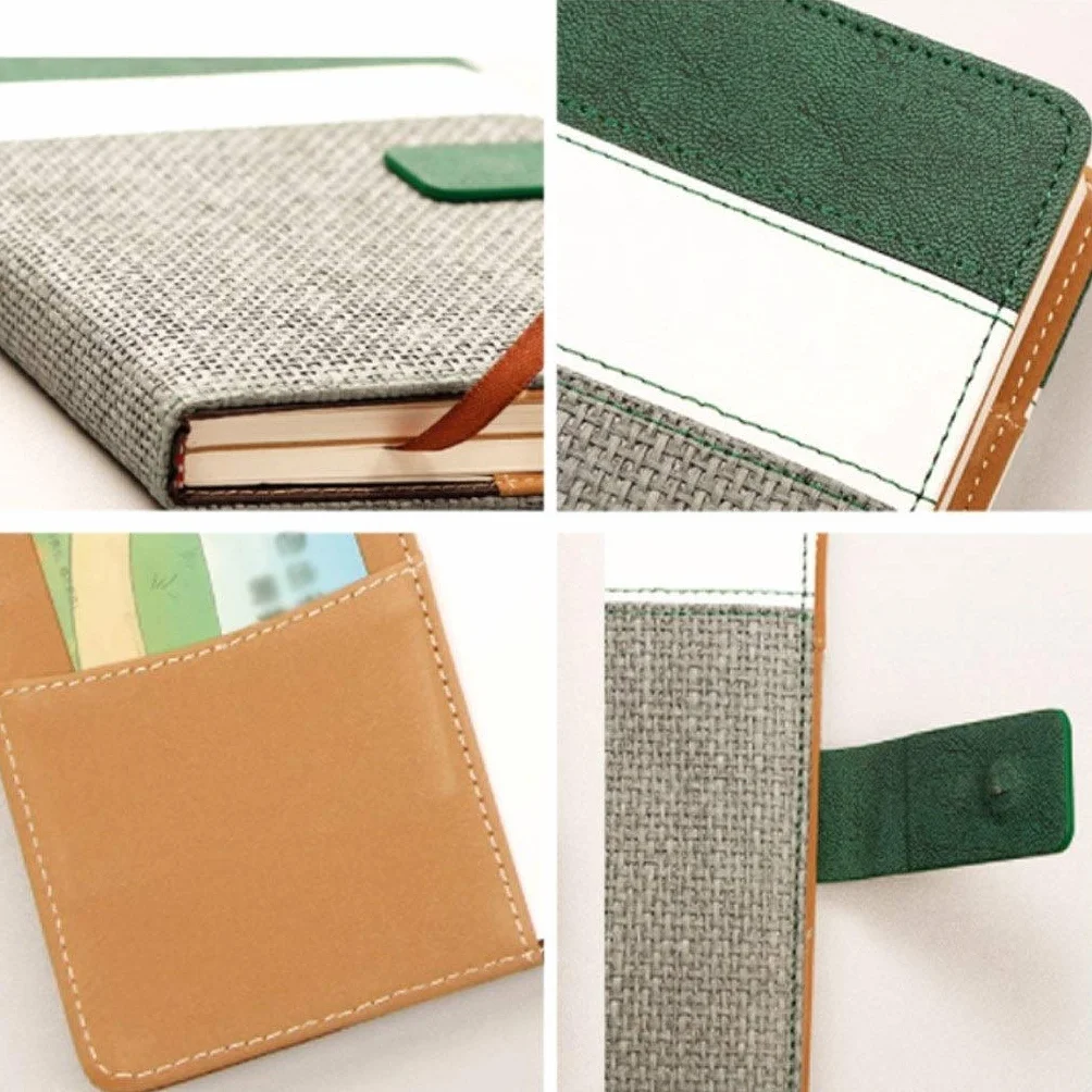 Taccuino creativo retrò ufficio multifunzione taccuino semplice Business Notebook Cancelleria Diario Planner Blocco note (A)