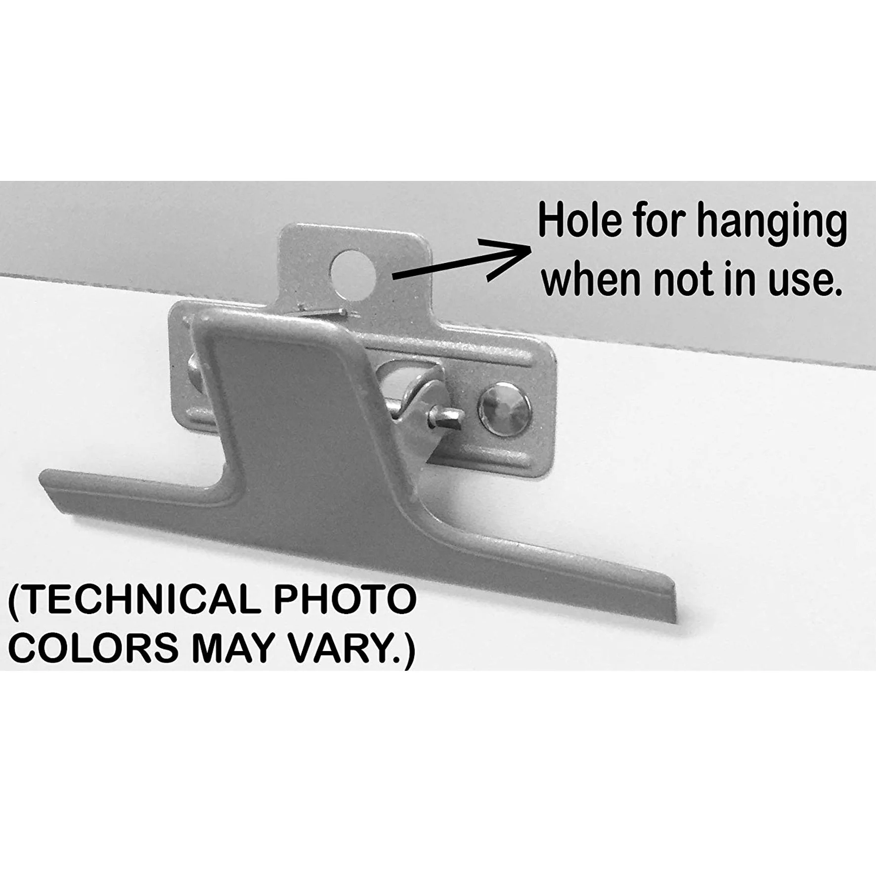 Acrimet Clip in metallo per appunti formato A4 (33 "x 9 1/16") (pannello rigido) (clip rosa) (confezione da 6)