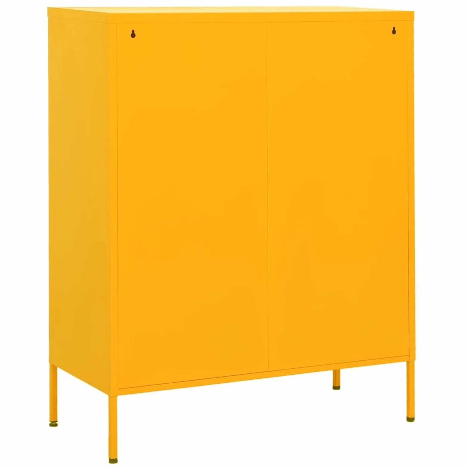 Festnight Armadietto Giallo Senape 80x35x1015 cm in Acciaio Mobile Metallo Armadio in Metallo Armadio Metallo Armadietto Metallo Armadio Ufficio Armadio Ripostiglio