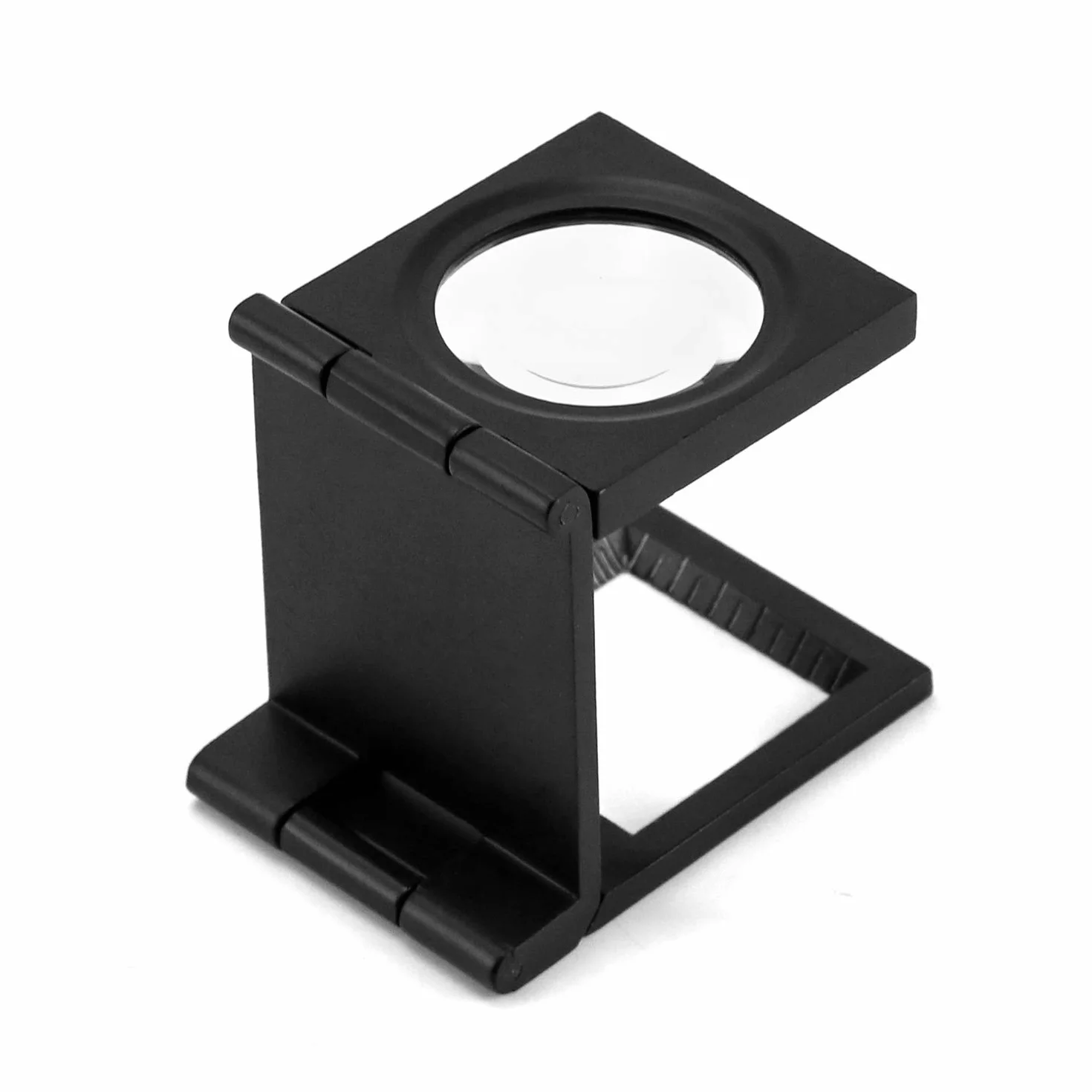 QWORK lente d'ingrandimento portatile pieghevole 10x con scala per ispezioni gioielli tessili