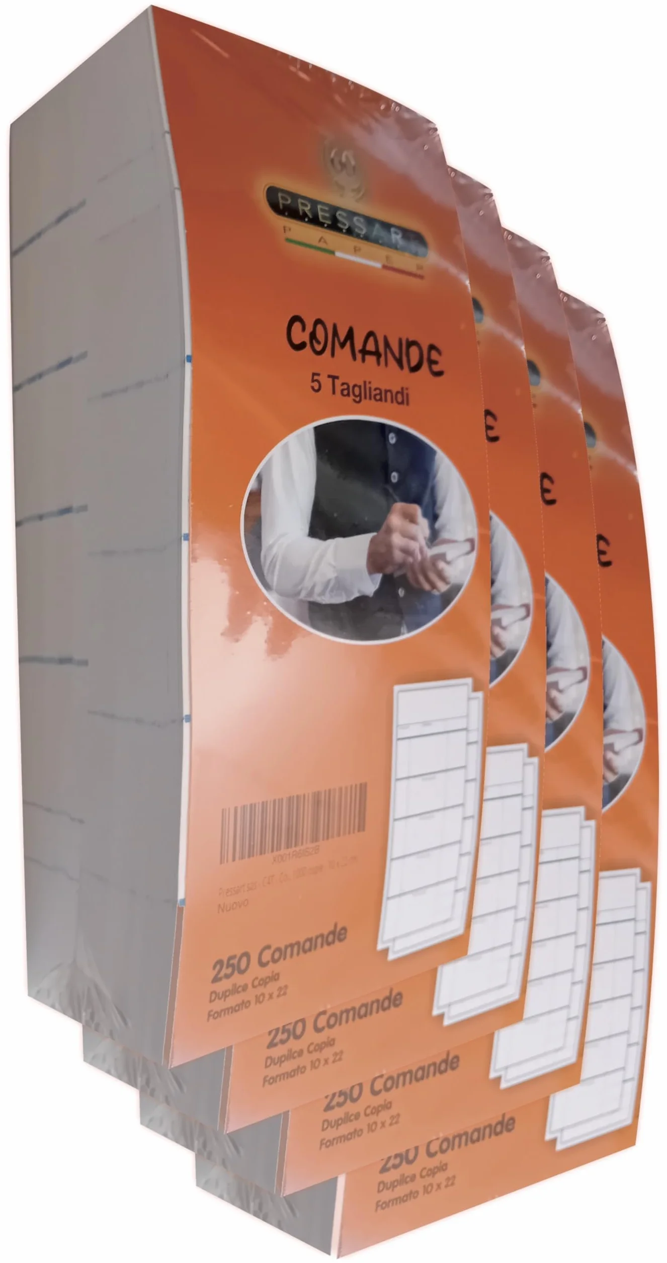 Pressart sas - C4T - Comande 5 tagliandi - 1000 copie - 10 x 22 cm.