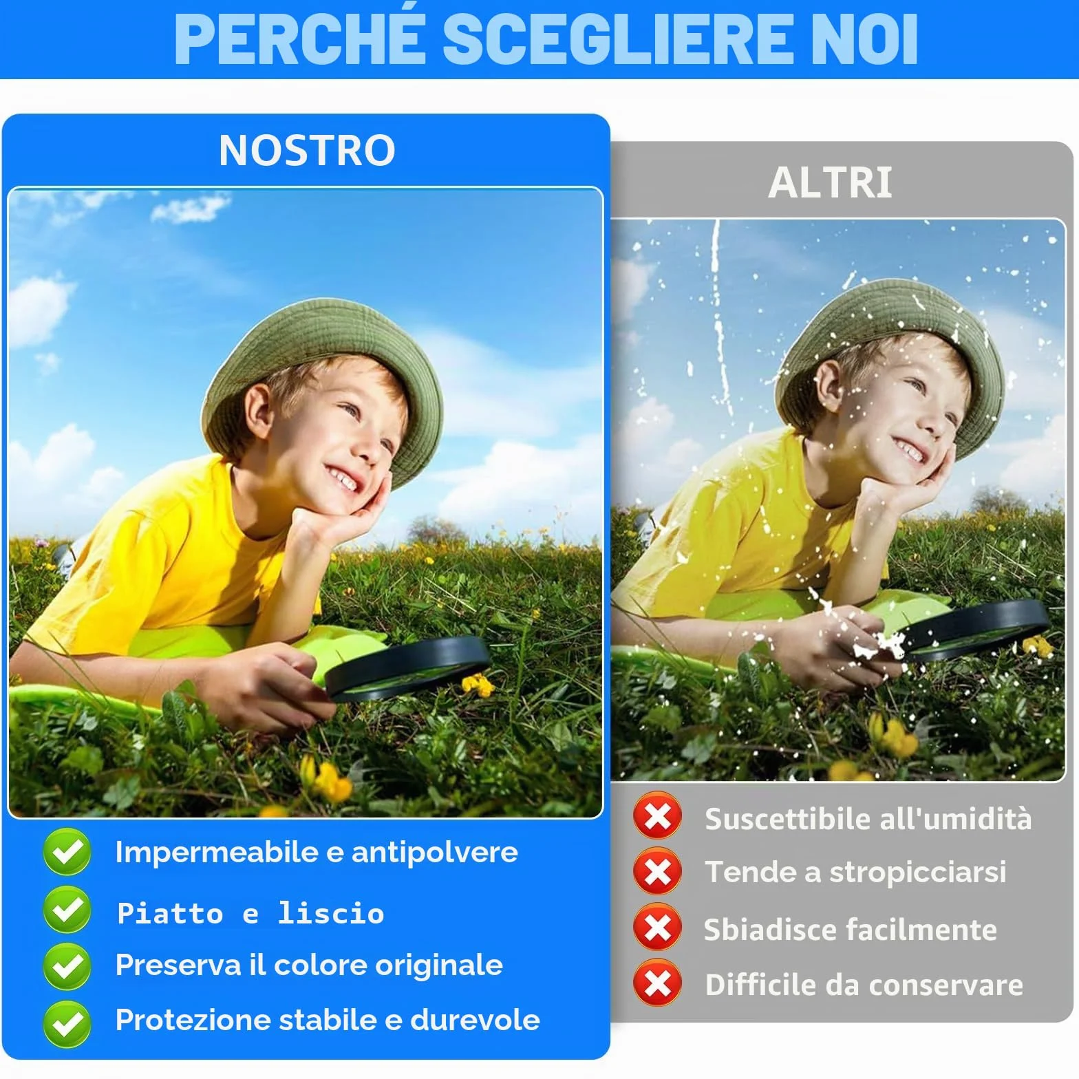 Pellicole Laminanti Autoadesive A4 305x215mm 50 Pezzi per Immagini Ecografiche Foto Poster