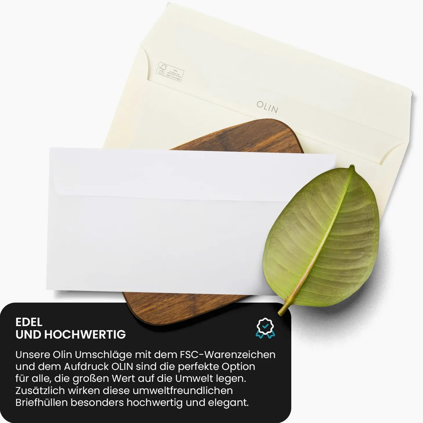 Netuno 500 buste lettera bianche formato DL 110 x 220 mm 120g Olin White buste americane lunge DL senza finestra buste da lettere eleganti carta ecologica per biglietti auguri inviti partecipazioni