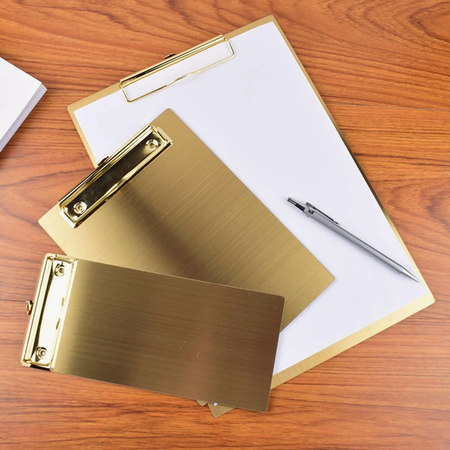 Liudan Portablocco Clip di Bill Bill Bill Bill Bill Bill Bill Clip per l'organizzazione di Clip per l'acciaio Inossidabile Stecca di Steck Deposito Clipboard Portablocco (Size : A4)