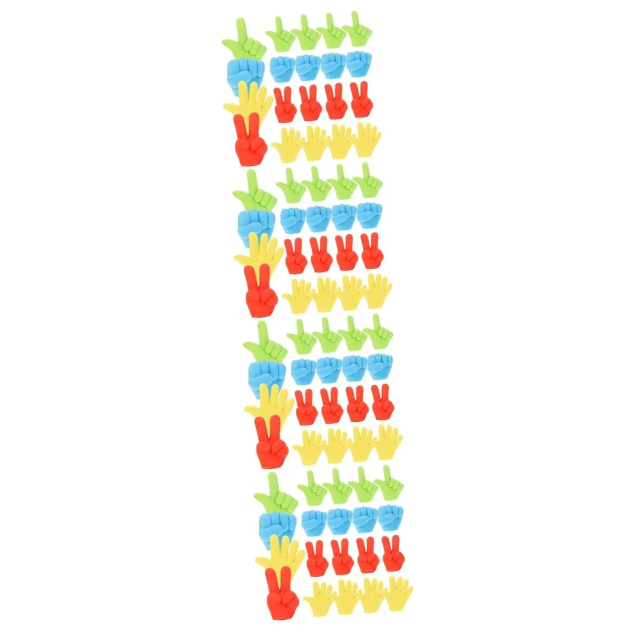 HOMSFOU 4 Set Cancellare Dito Per Decorativi Cartone Animato Per Scuola 20 Pezzi * 4