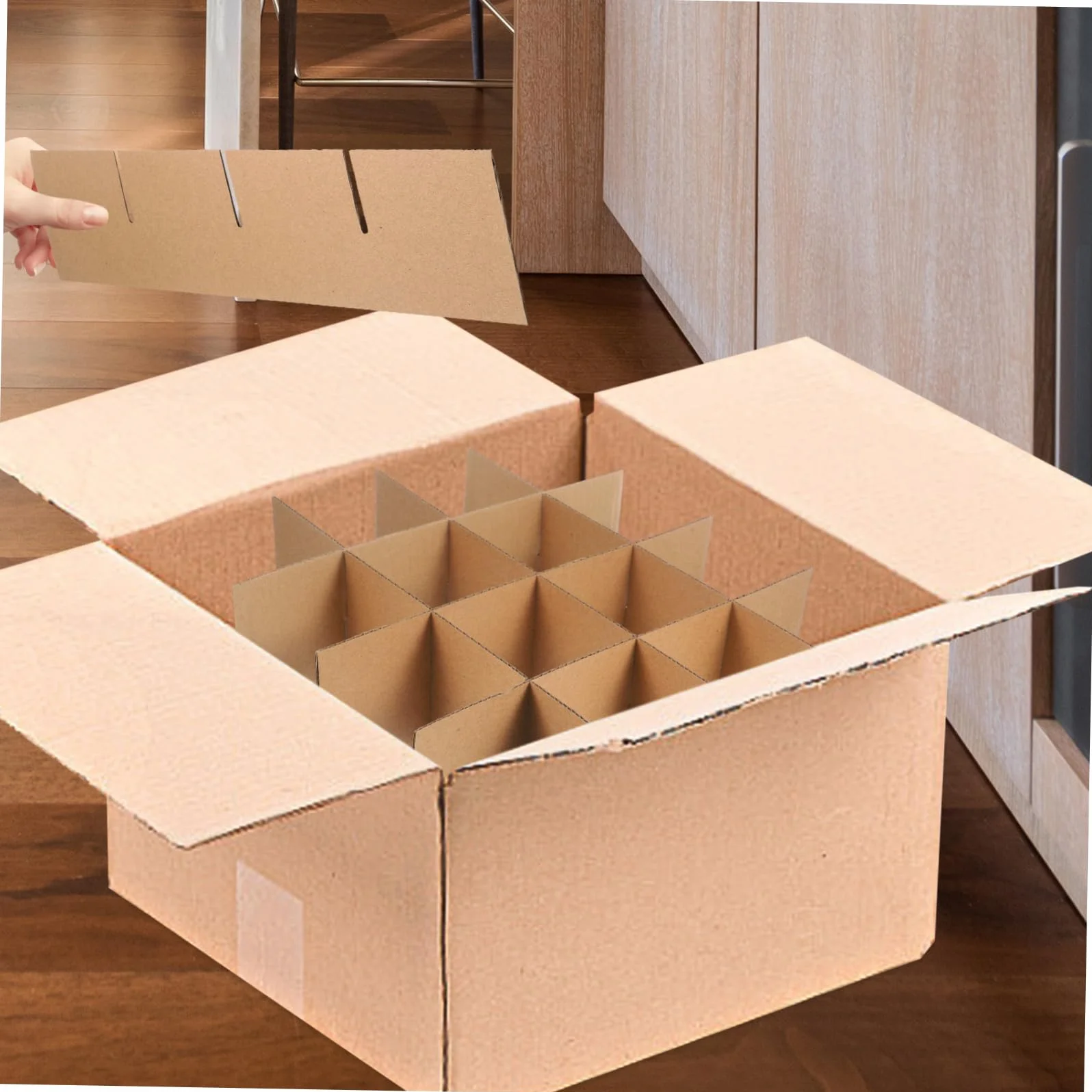 Mobestech 10sets Divisori Per Scatole Cartone Divisori Regolabili Per Traslochi Protezione e Piatti Sicuri e Resistenti Per Imballaggio e Spedizioni