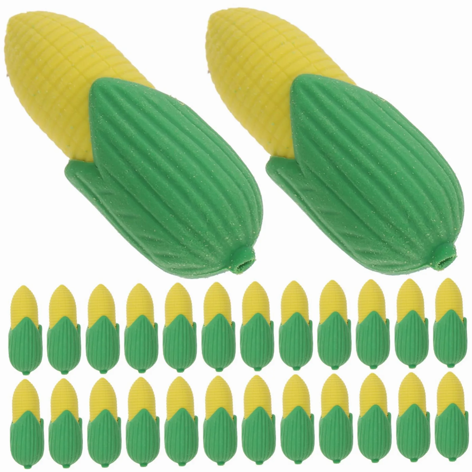Gomma da Cancellare a Forma di Mais 100 Pezzi Tpr per Ragazzi | Festa Scuola Decor, Erasers Cute, Cute Erasers, per Classe, Gomme per Matite Kawaii