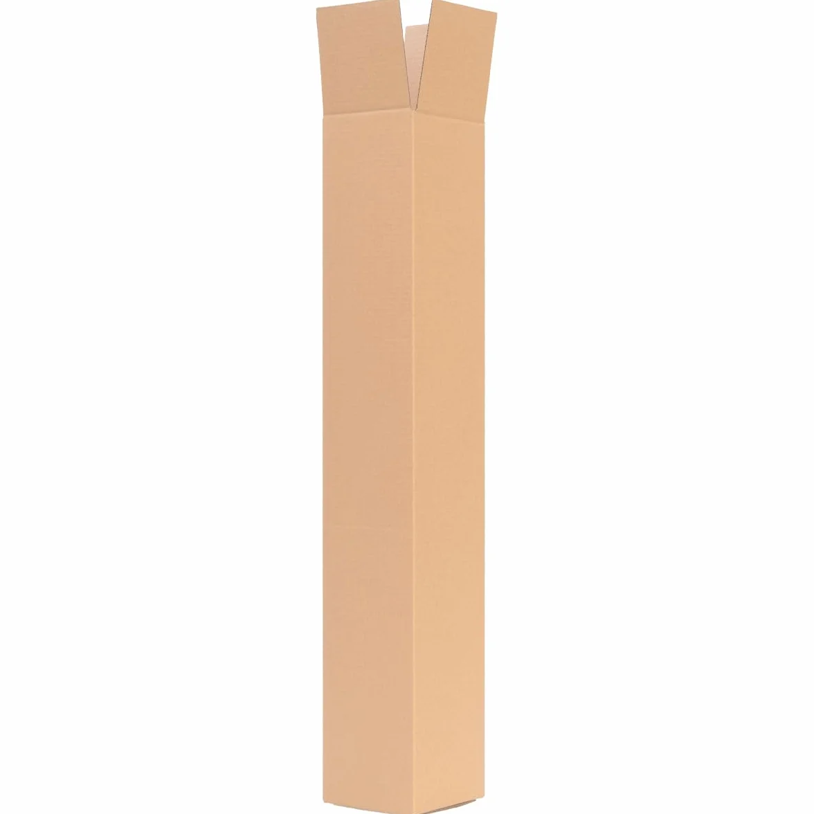 verpacking Tubi di spedizione quadrati 655 x 105 x 105 mm marroni [versione e quantità selezionabili] cartone per spedizione a onda singola 100 pezzi