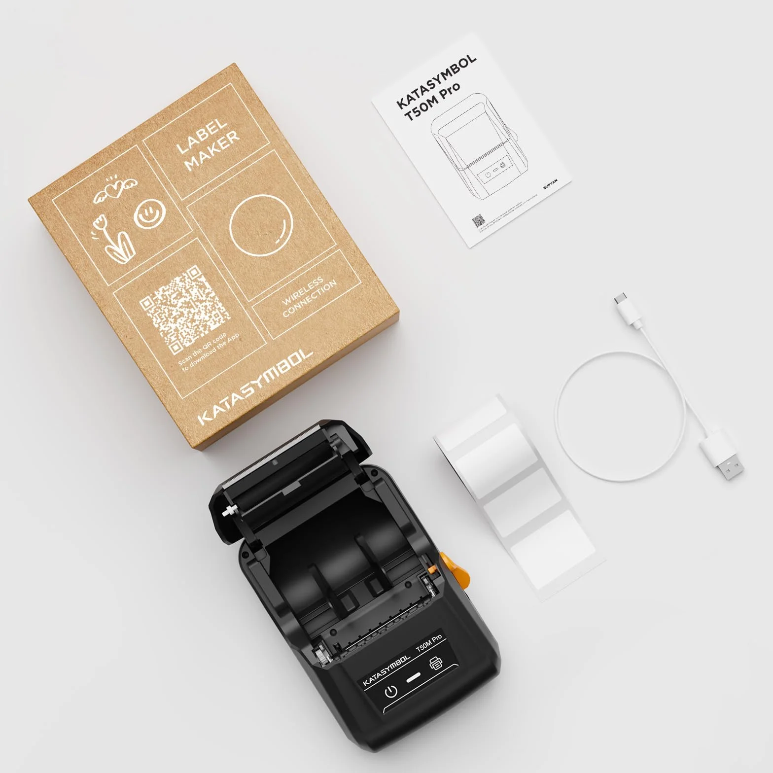 SUPVAN T50M Pro Etichettatrice Bluetooth Nastro 30 Caratteri 700 Icone senza Inchiostro