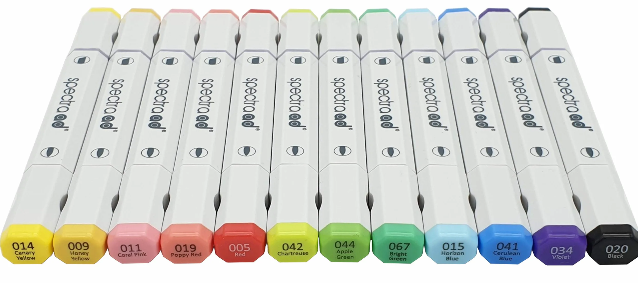 Set di 12 evidenziatori floreali.