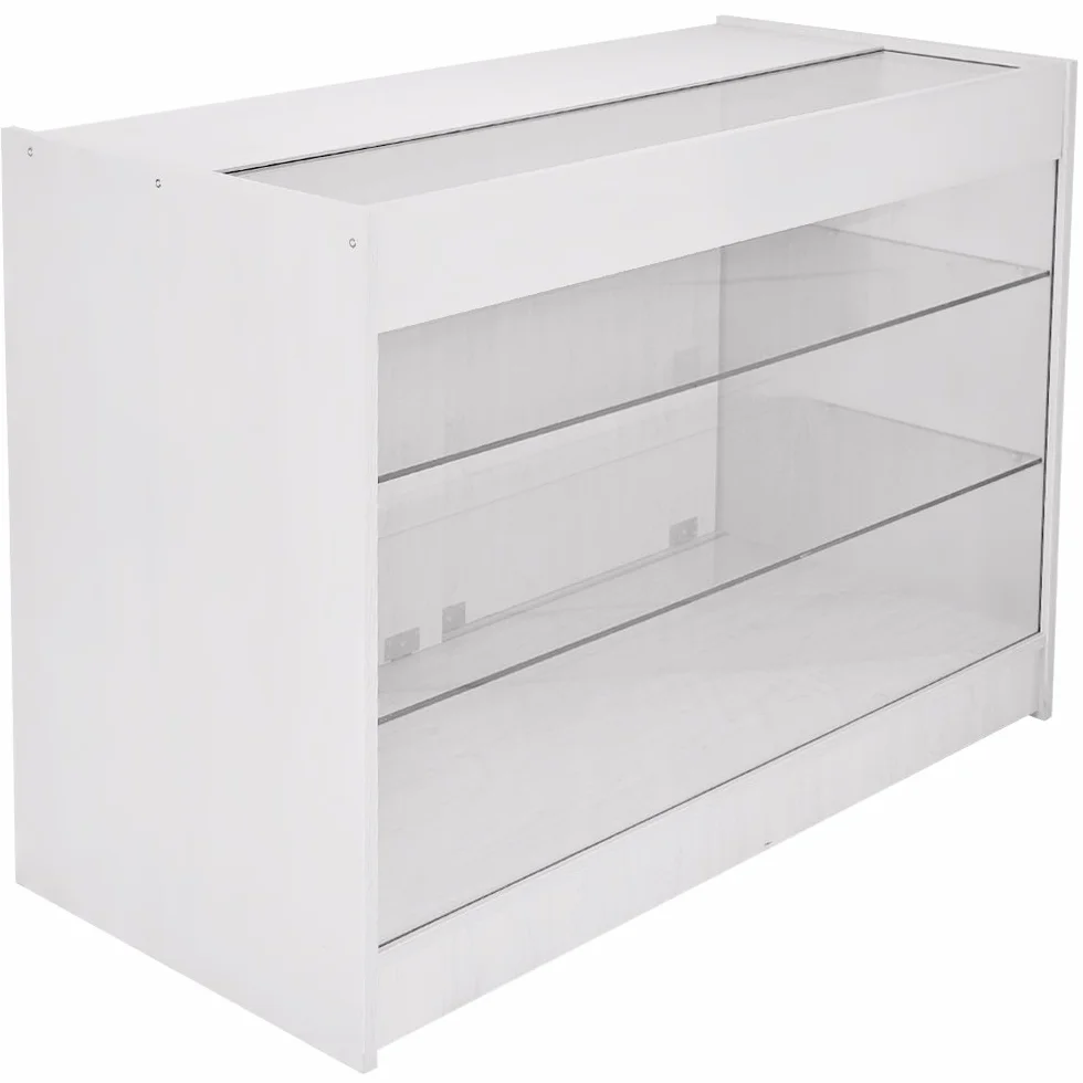 MonsterShop - Set Pegasus con 3 Banconi da Negozio e Reception Bianco Brillante Elegante