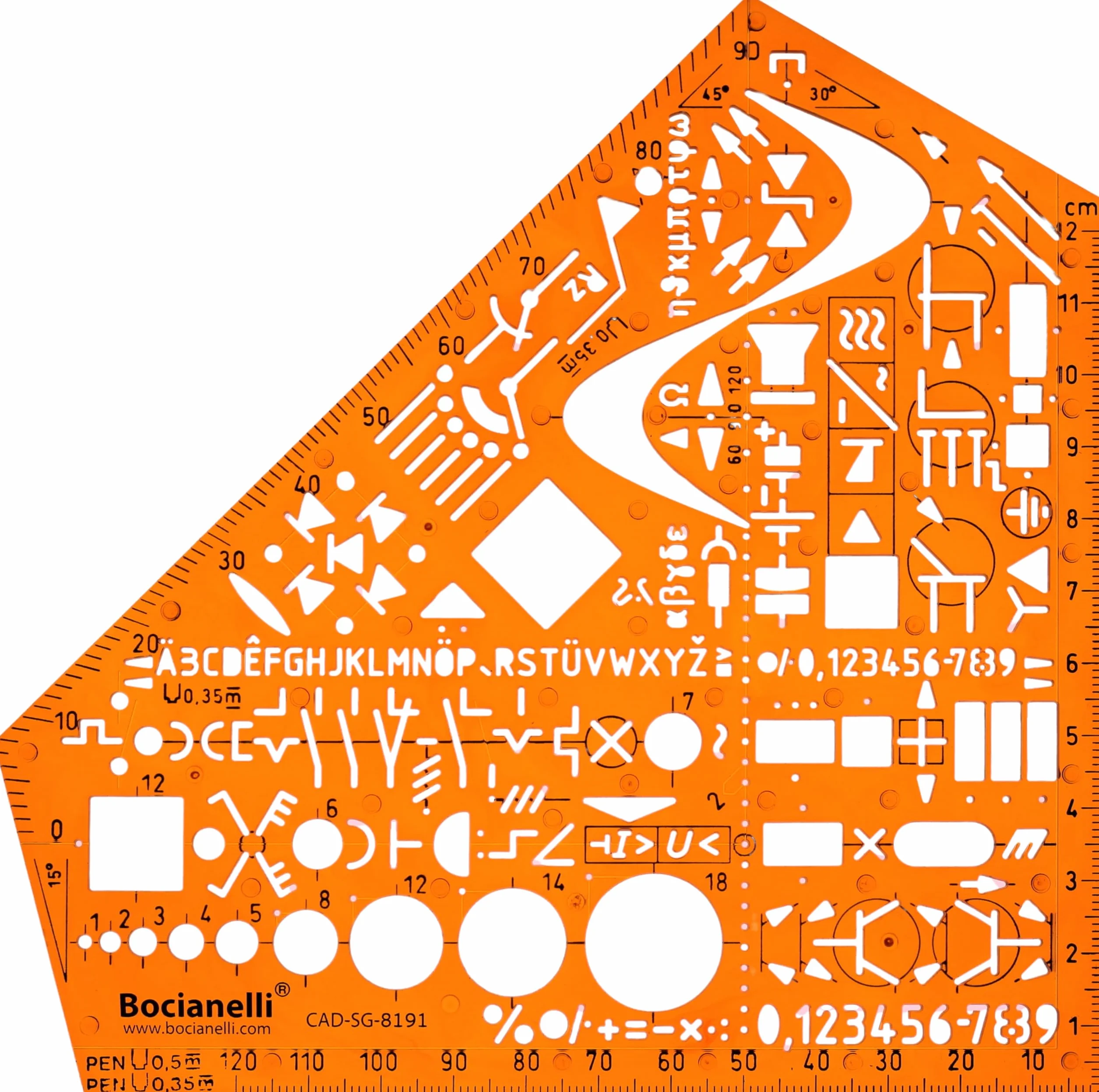 Maschera Sagoma Stencil Simboli Installazione Elettrica Elettronica Modello Disegno Forniture Progetti Ingegneria Schema Elettrico Piano