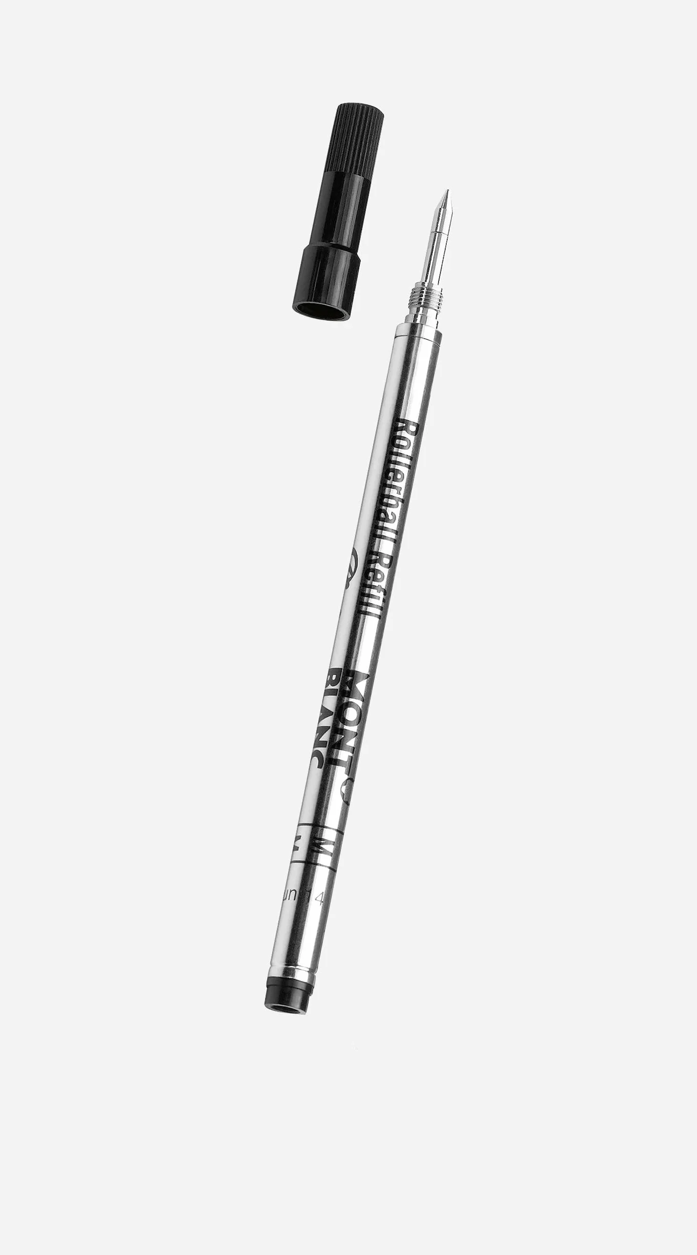 Montblanc 128231 Refill Per penne roller fineliner, Nero Mystery Black M 1.0 mm, Confezione da 2