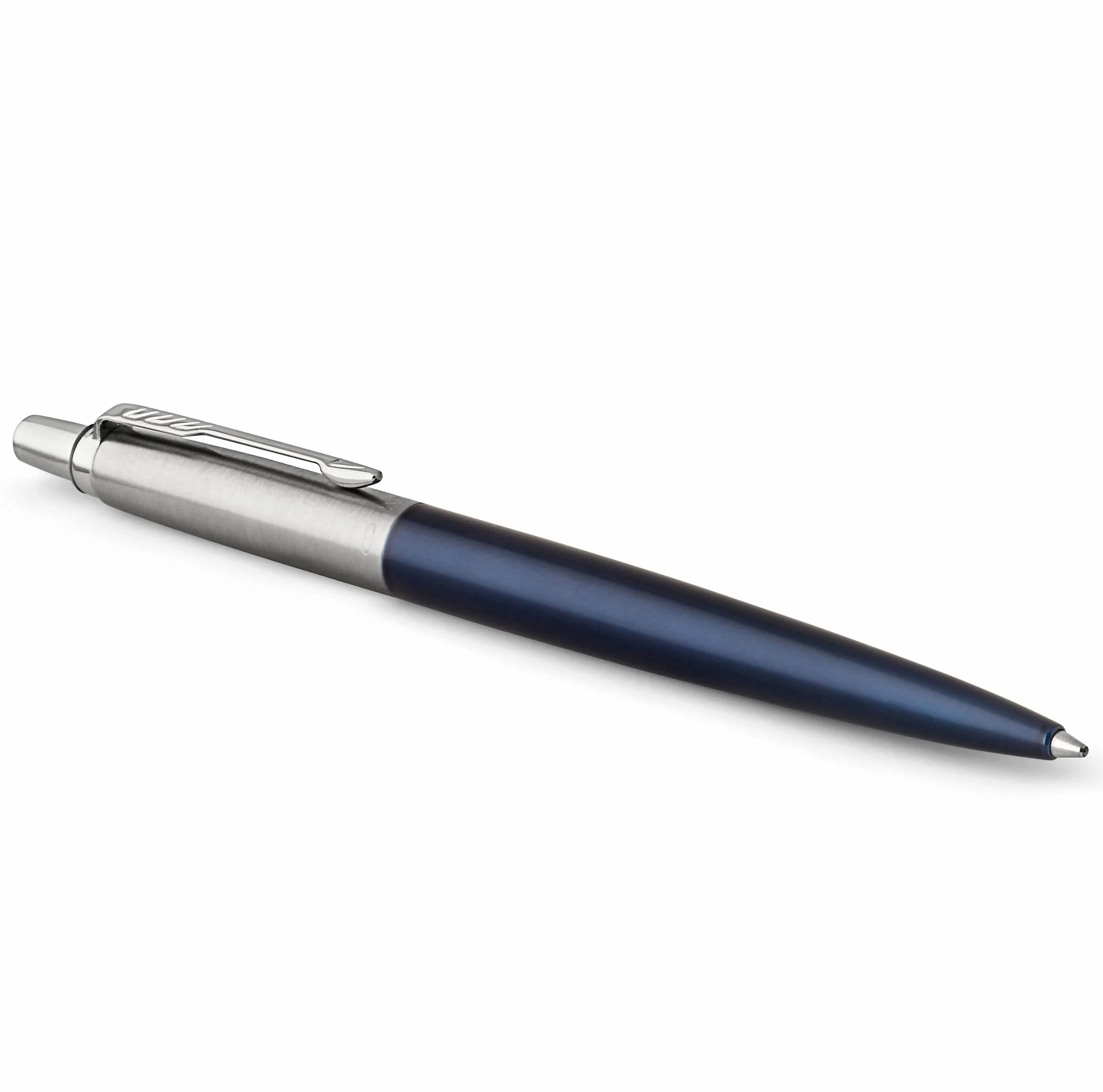 Parker Jotter Penna a Sfera Punta Media Nero 2 Pezzi Confezione Regalo Acciaio Inossidabile