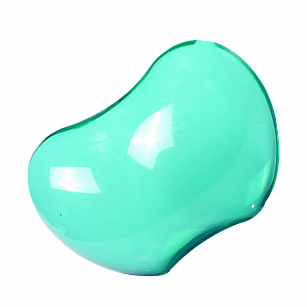 3 Pezzi Tappetini Mouse Trasparenti in Silicone con Poggiapolsi Ergonomico Antiscivolo e Morbido Protezione Polso per Computer Ufficio Casa Verde