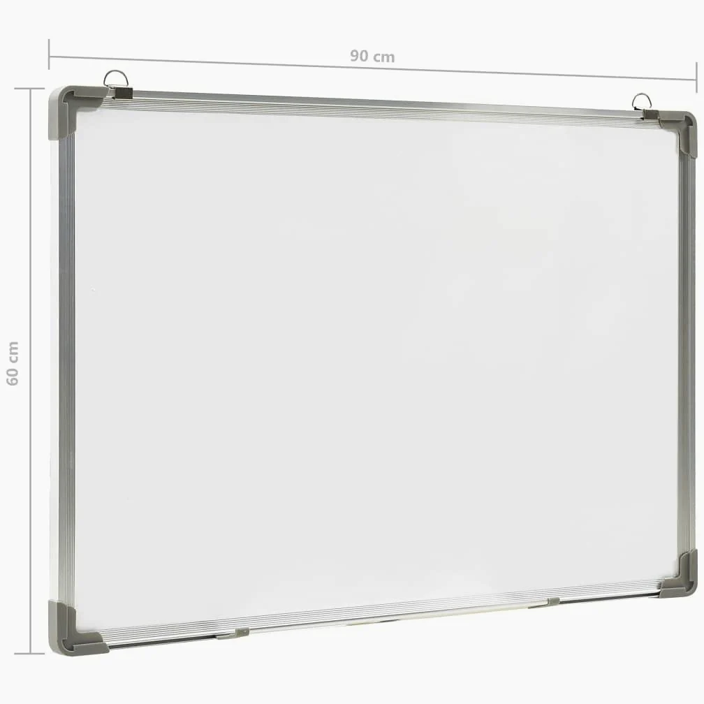Lavagna Magnetica Bianca Cancellabile a Secco 90x60 cm Acciaio,Lavagne Magnetiche,Lavagna Magnetica Pieghevole-146633