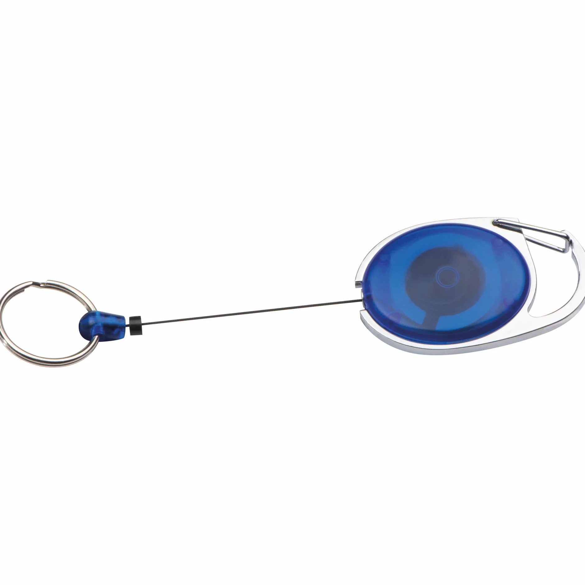 Porta Skipass Blu Trasparente con Portachiavi, Cartellino, Ausweisjojo, Yoyo 10-pc