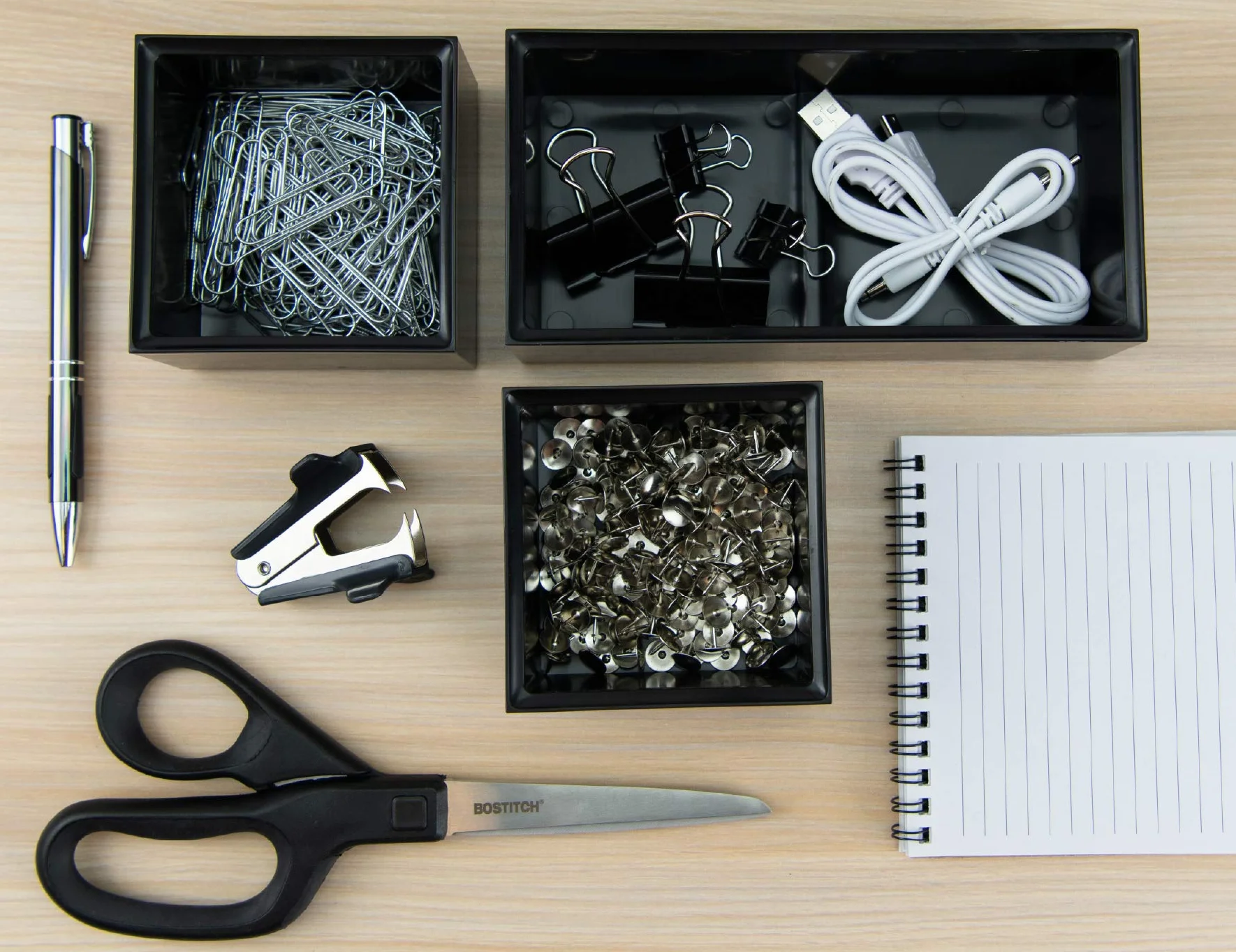 Bostitch Office Konnect Organizer da scrivania nero