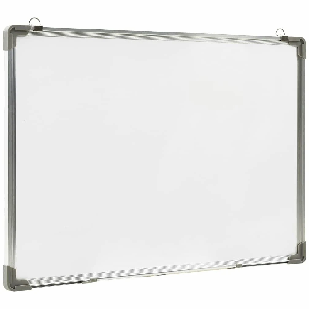 Lavagna Magnetica Bianca Cancellabile a Secco 90x60 cm Acciaio,Lavagne Magnetiche,Lavagna Magnetica Pieghevole-146633