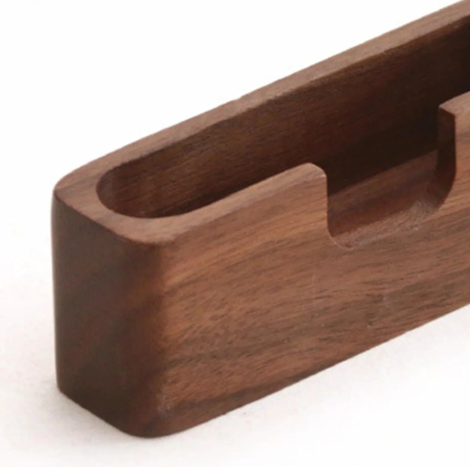 Espositore per Biglietti da Visita, Contenitore per Biglietti da Visita, espositore da Tavolo, scrivania, Porta Biglietti da Visita Creativo in Legno per Ufficio e casa (Marrone 11x4x3cm)