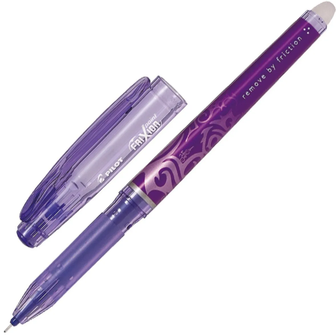 Pilot - Penna con testa a sfera a gel, cancellabile, Viola, 12 pezzi