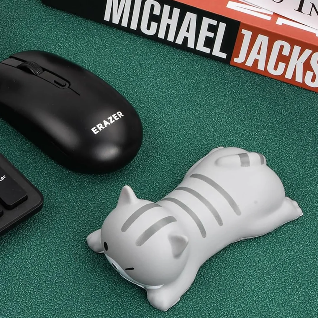Podkładka pod nadgarstek Ergonomica Poduszka pod mysz Ochronna Szara
