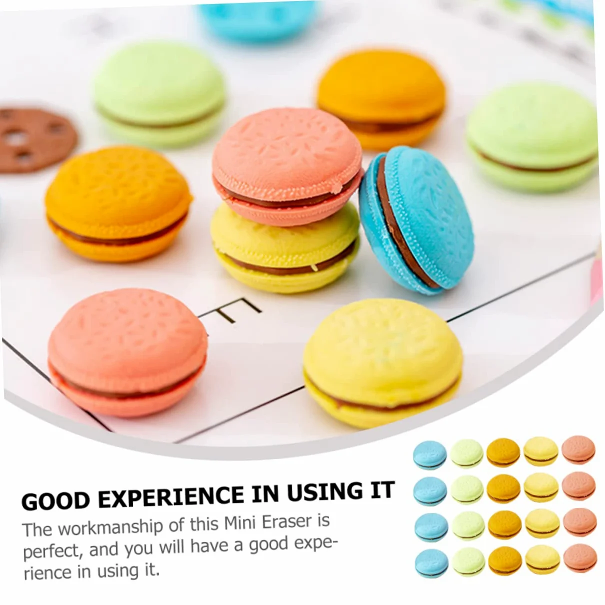 Lurrose 3 Set Gomma Macaron Gomme Da Cancellare Gomma Per Di Sabbia Evidenziatore Cancellino Magnetico Per Lavagna Bianca Cartone Animato Da Cancellare 4 Scatole*3